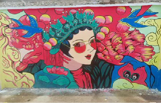 富宁墙体彩绘-网红墙