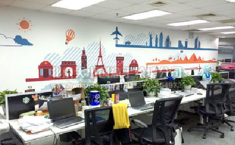 富宁教你设计办公室墙绘的方法。