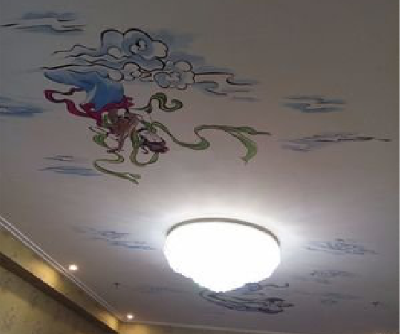 富宁如何快速绘制天花板上的手绘墙？