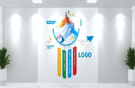 富宁公司企业形象墙的工艺材料有哪些？