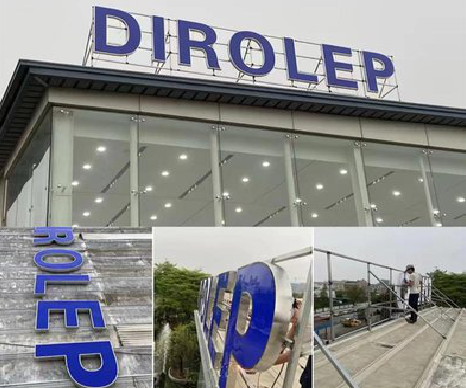 富宁楼顶发光字安装的注意事项。